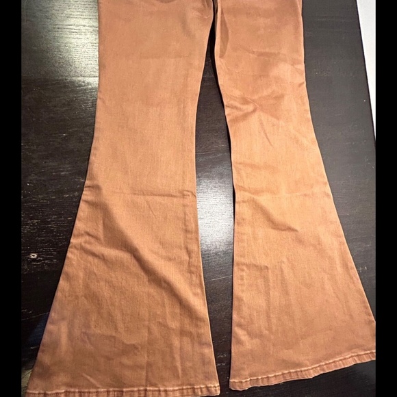 Sandrine Rose x Free People Super Flare Denim Jeans Burnt Size 28 - NWT - Picture 11 of 16